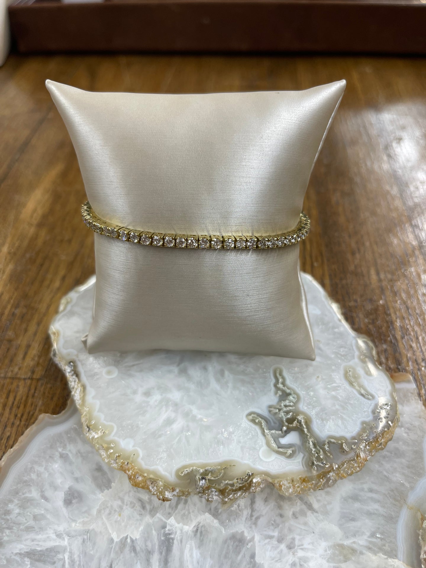 5.25ct Diamond Bracelet Yellow Gold