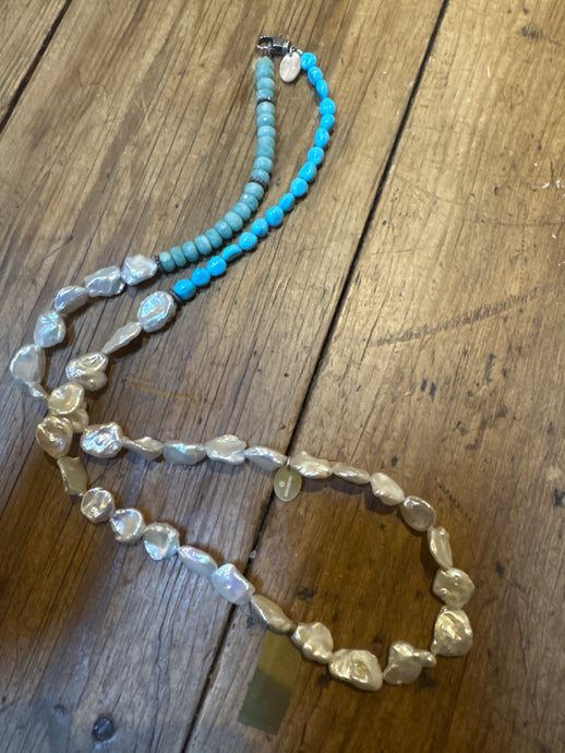 Keshi Santa Fe Lariat - Vincent Peach Fine Jewelry