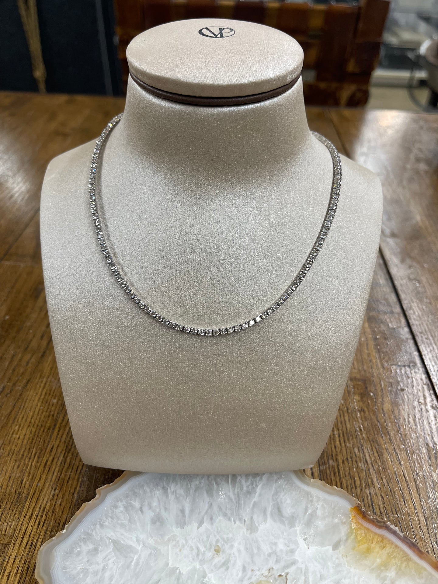 7.3ct Diamond Tennis Necklace