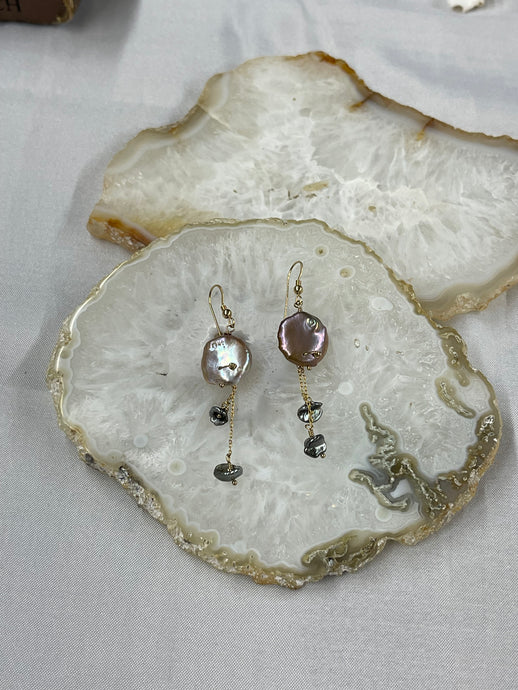 Pink Pearl/Keshi Earrings - Vincent Peach Fine Jewelry