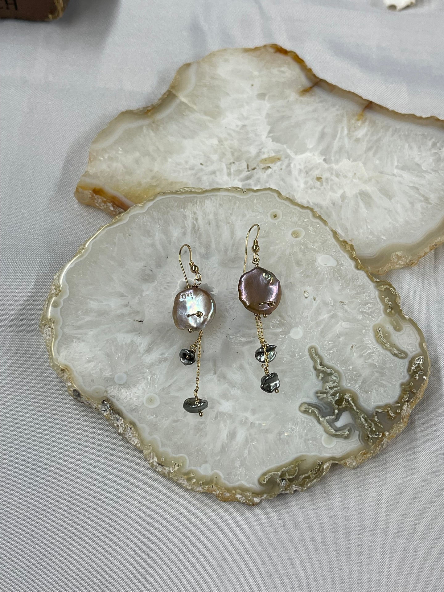 Pink Pearl/Keshi Earrings