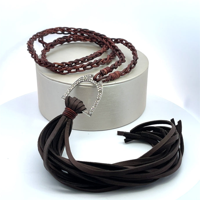 Diamond Stirrup Comoros Tassel - Vincent Peach Fine Jewelry