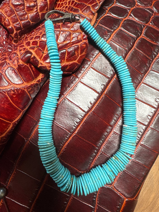 Turquoise Diamond Santa Fe Necklace - Vincent Peach Fine Jewelry