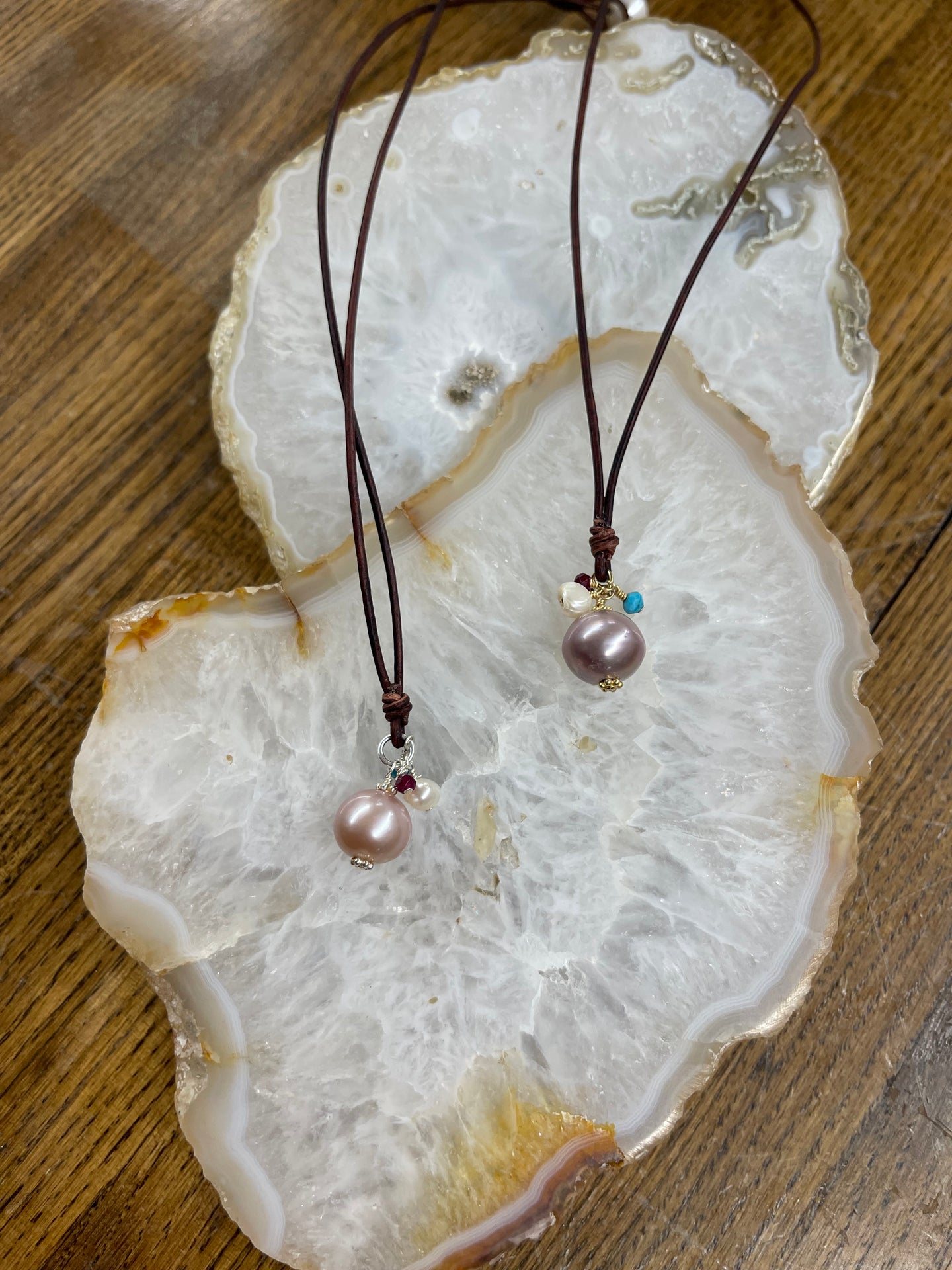 Pink Pearl Royal Drop Necklace - Vincent Peach Fine Jewelry