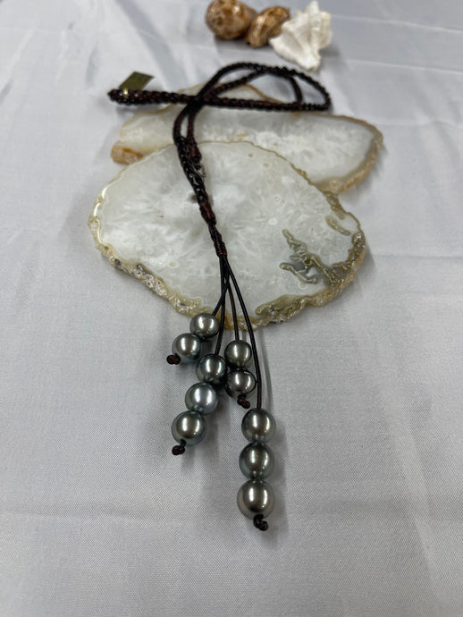 Tahitian S Hook Lariat - Vincent Peach Fine Jewelry