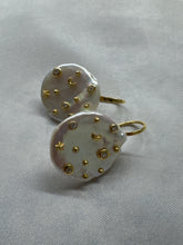 Freshwater Coin Pearl Camelot Earrings