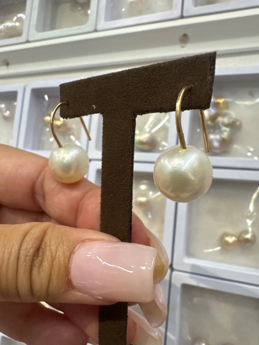 South Sea Drop Earrings - Vincent Peach Fine Jewelry