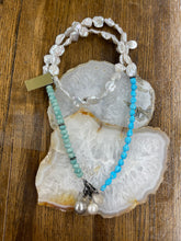 32” Keshi/ Turquoise Necklace - Vincent Peach Fine Jewelry