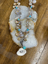 Pink Pearl/Turquoise Necklace - Vincent Peach Fine Jewelry