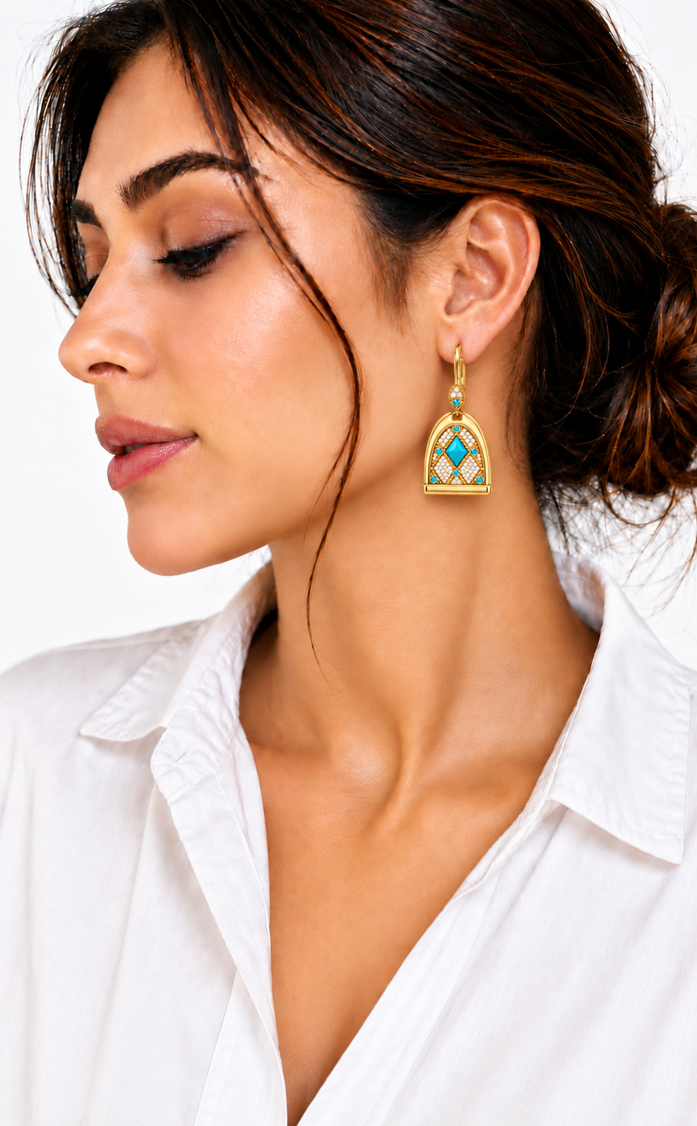 Cavallo Stirrup Diamond Earrings