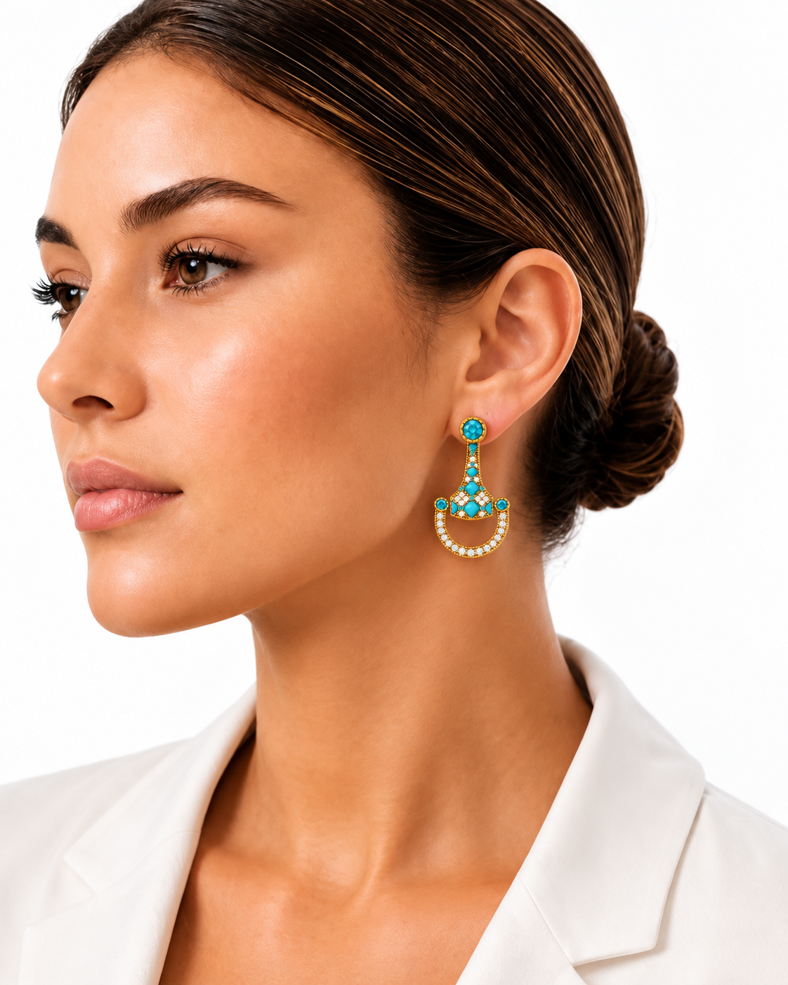 Cavallo Snaffle Bit Diamond Earrings