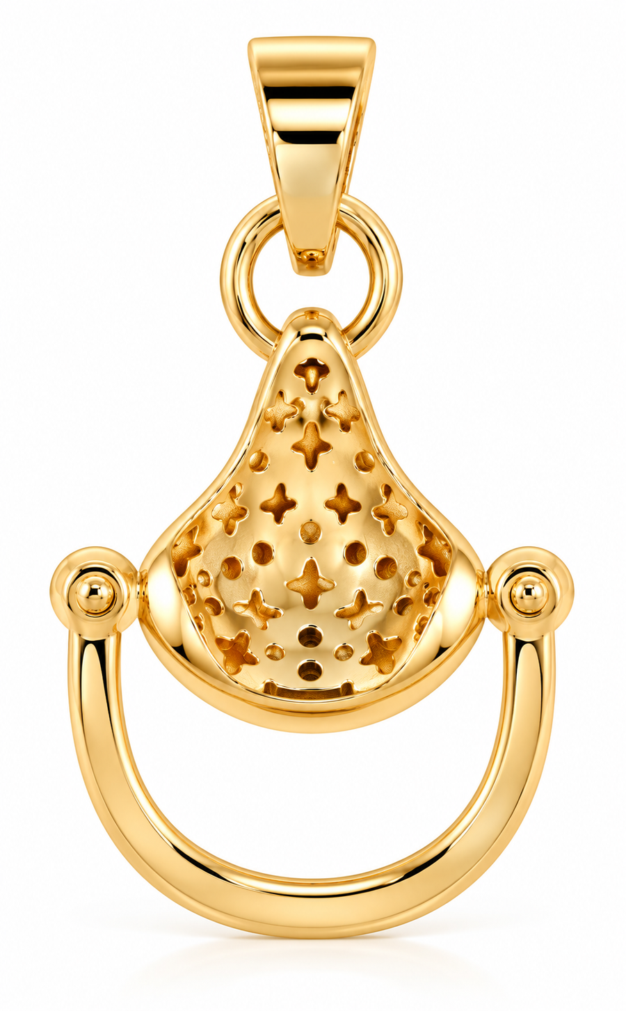 Cavallo Snaffle Bit Diamond Pendant, second view