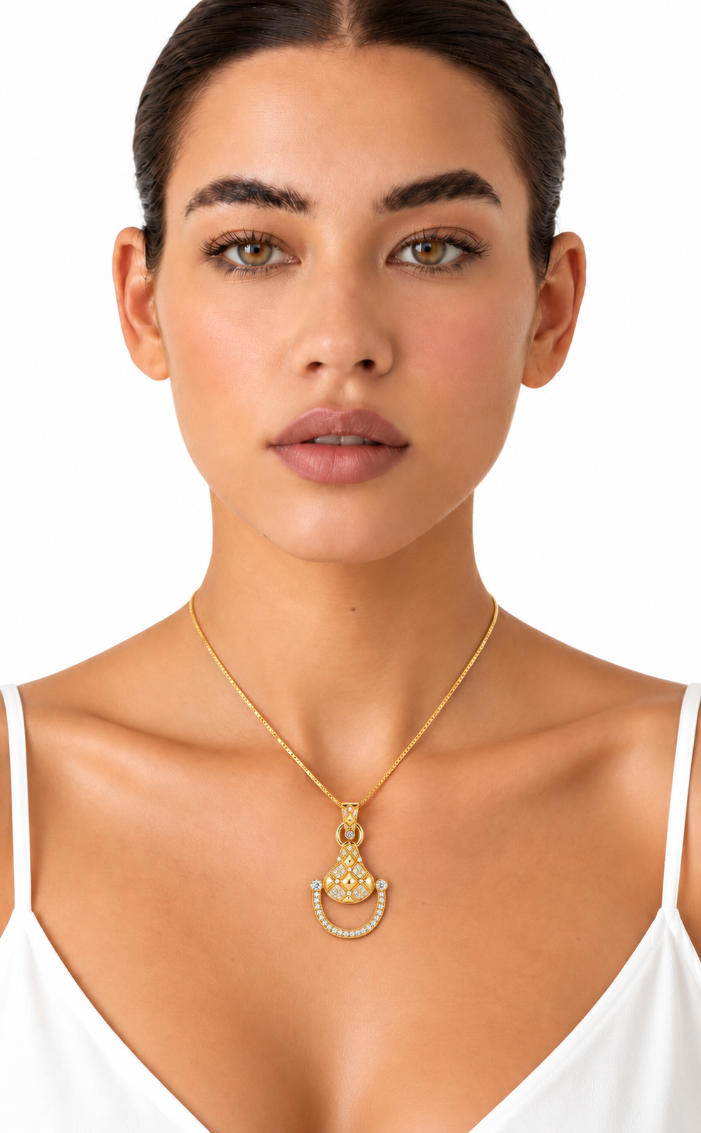 Cavallo Snaffle Bit Diamond Pendant