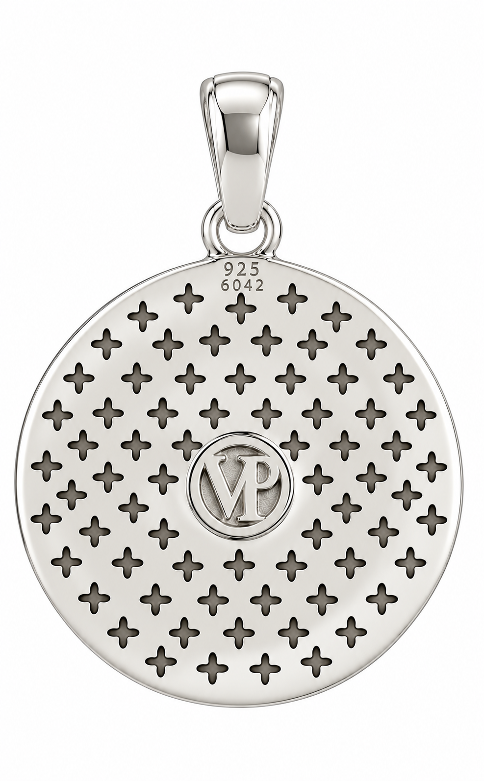 Cavallo Quilted Medallion Diamond Pendant