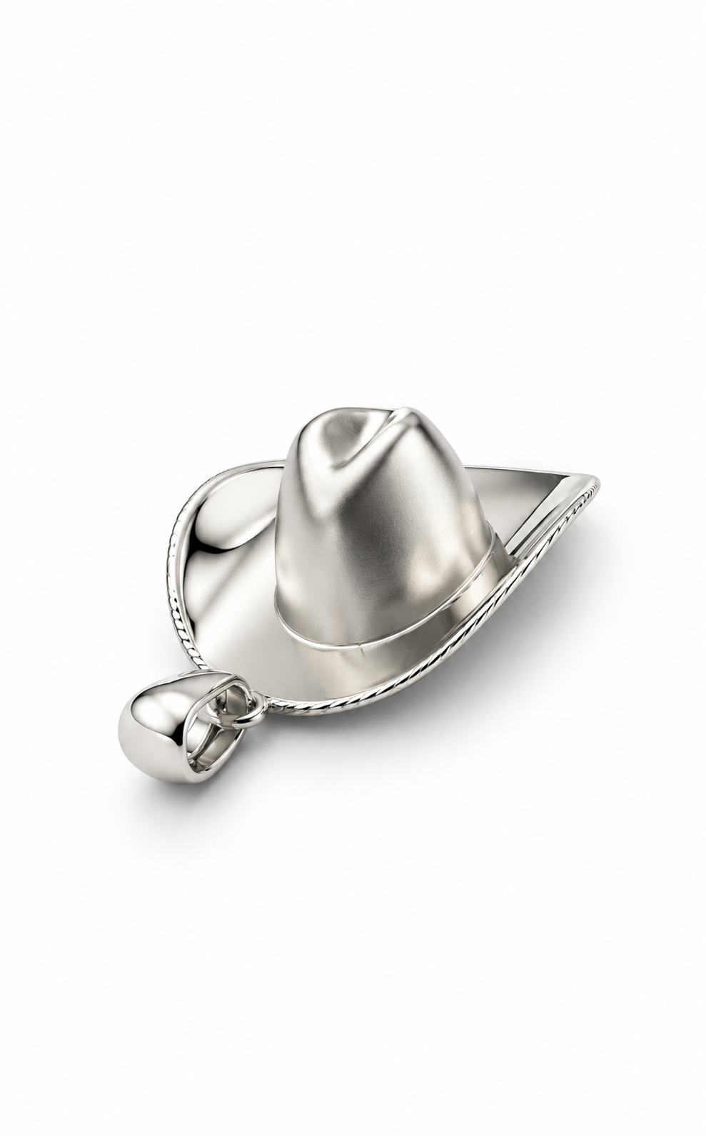 Cavallo Cowboy Hat Pendant, front