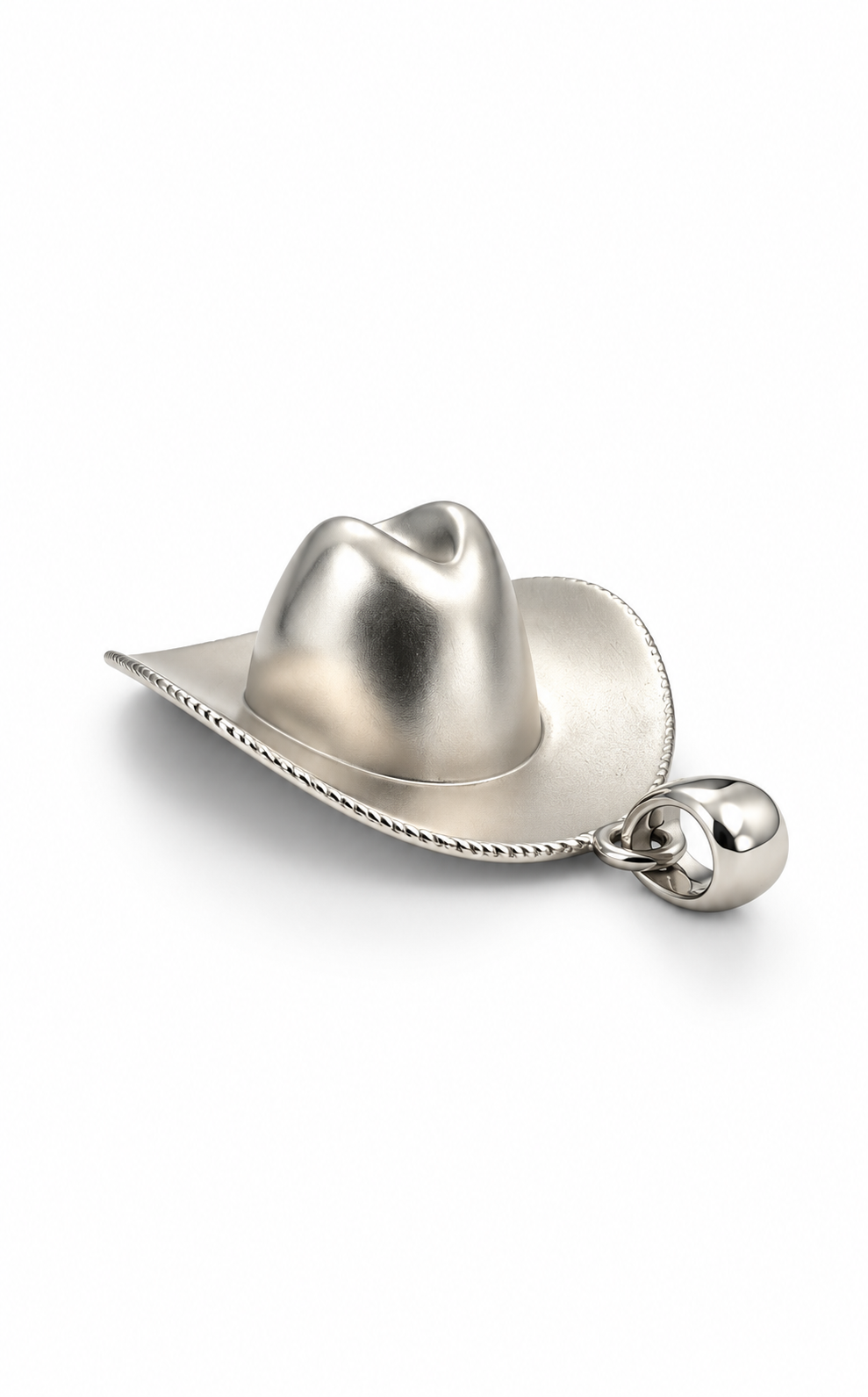Cavallo Cowboy Hat Pendant, front