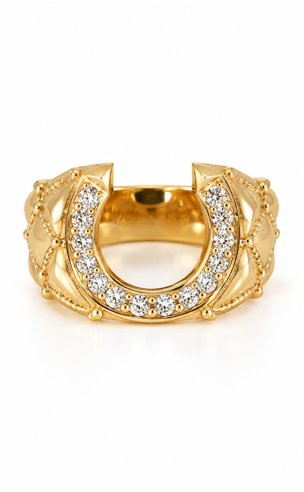 Cavallo Horseshoe Diamond Ring