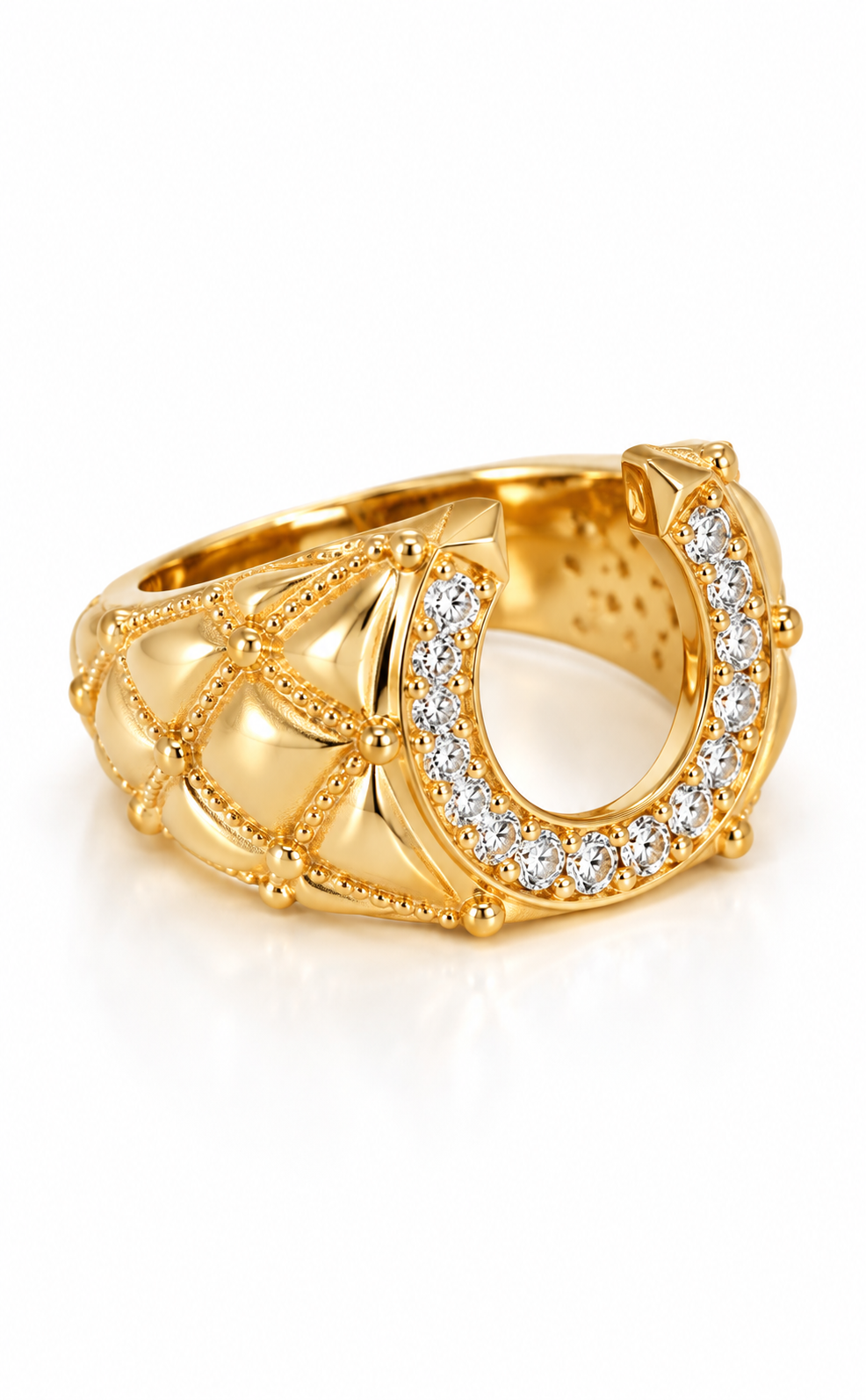 Cavallo Horseshoe Diamond Ring