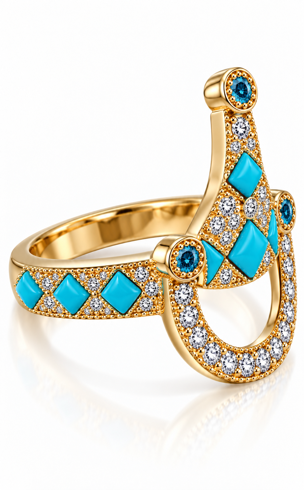 Cavallo Snaffle Bit Diamond Ring