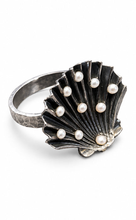 Ocean Bloom Shell Ring by Vincent Peach