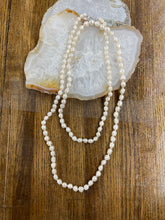 36” Baroque Freshwater Knotted Necklace - Vincent Peach Fine Jewelry