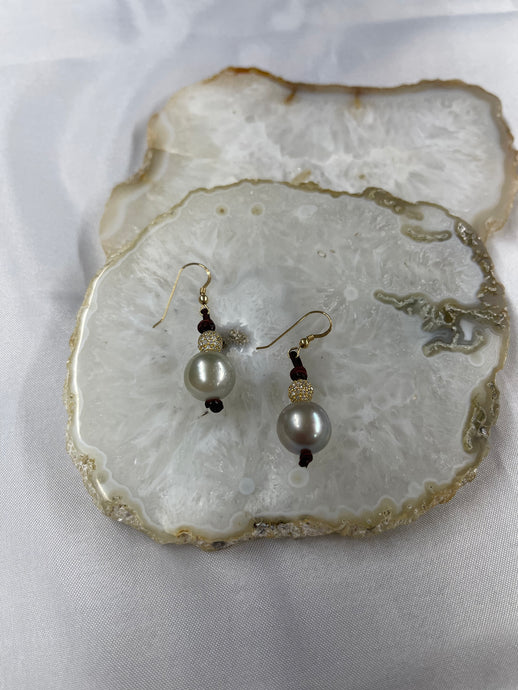 Tahitian Diamond Seaplicity Earrings - Vincent Peach Fine Jewelry