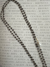 Black Spinel Long Necklace 36” +