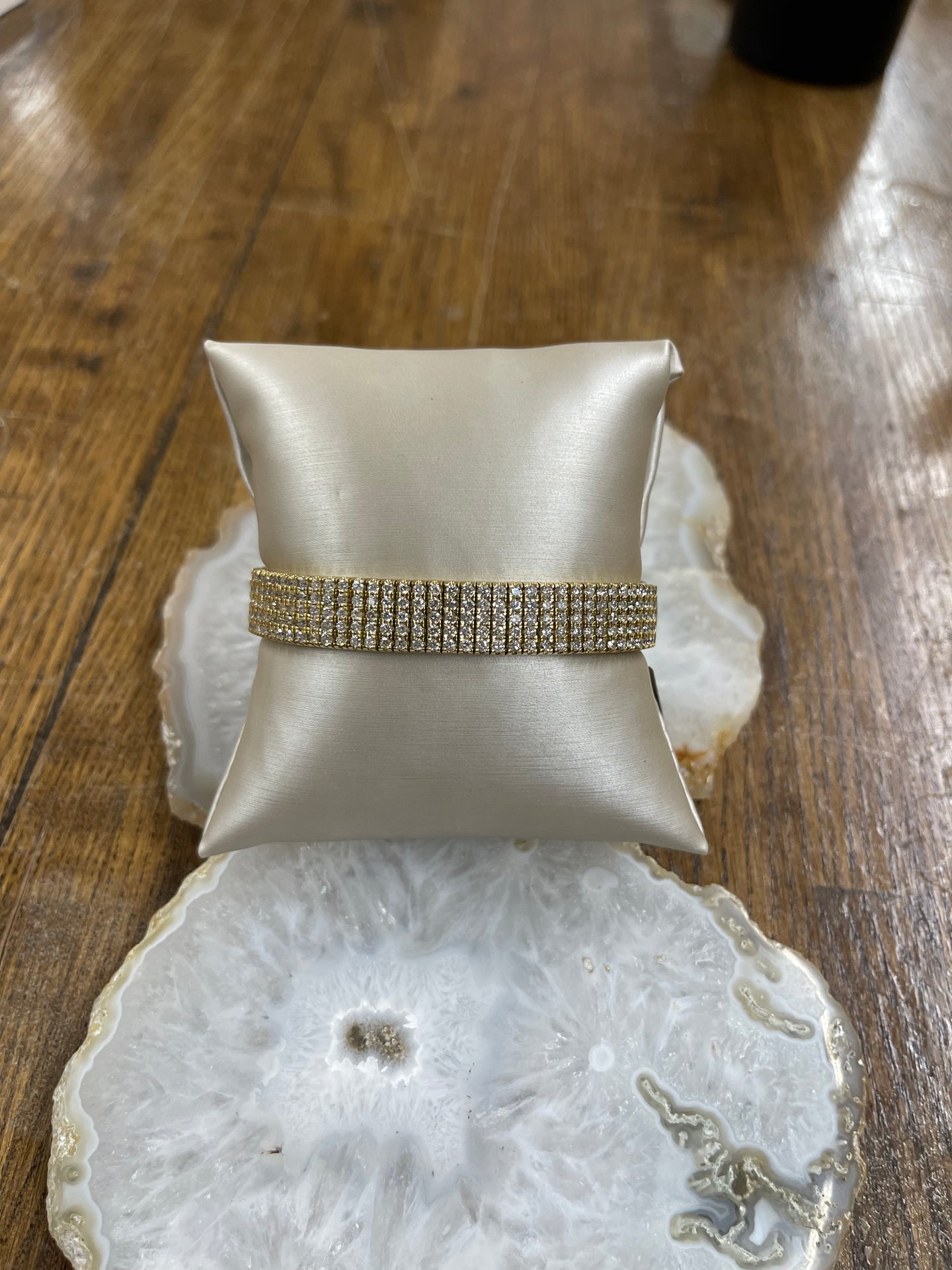 10ct Diamond 18k Yellow Gold Bracelet