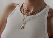 Medium Montana Charm Necklace | Gold Diamond
