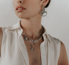 Stirrup Lock Chain Necklace | Diamond - Vincent Peach Fine Jewelry