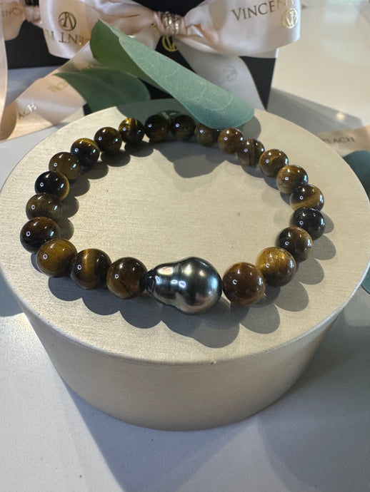 Tigers Eye Tahitian Bracelet