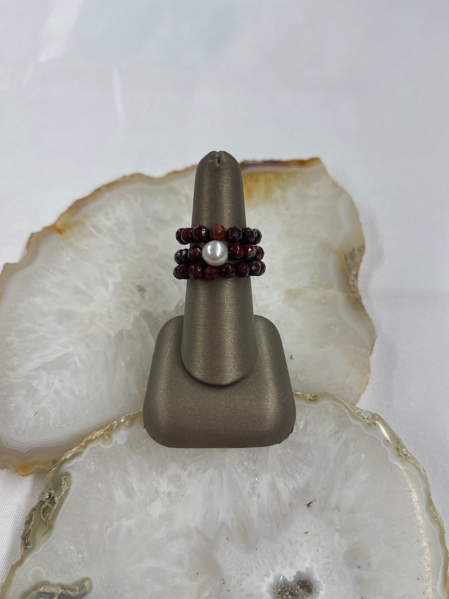 Stone Stretchy Ring Set of Three
