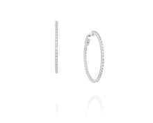 Inside Out Diamond Hoop Earrings - Vincent Peach Fine Jewelry