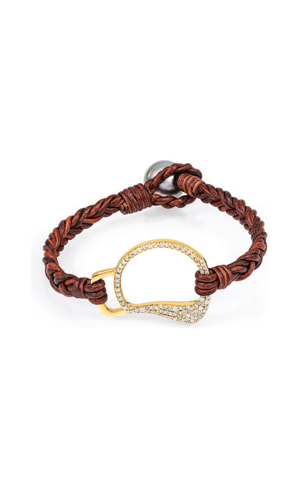 Diamond Cheval Bit Bracelet by Vincent Peach, view 2