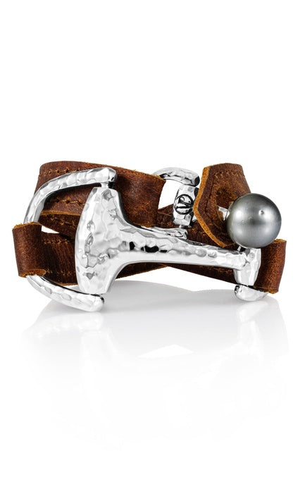 Hammered Montana Wrap Choker & Bracelet by Vincent Peach, view 2