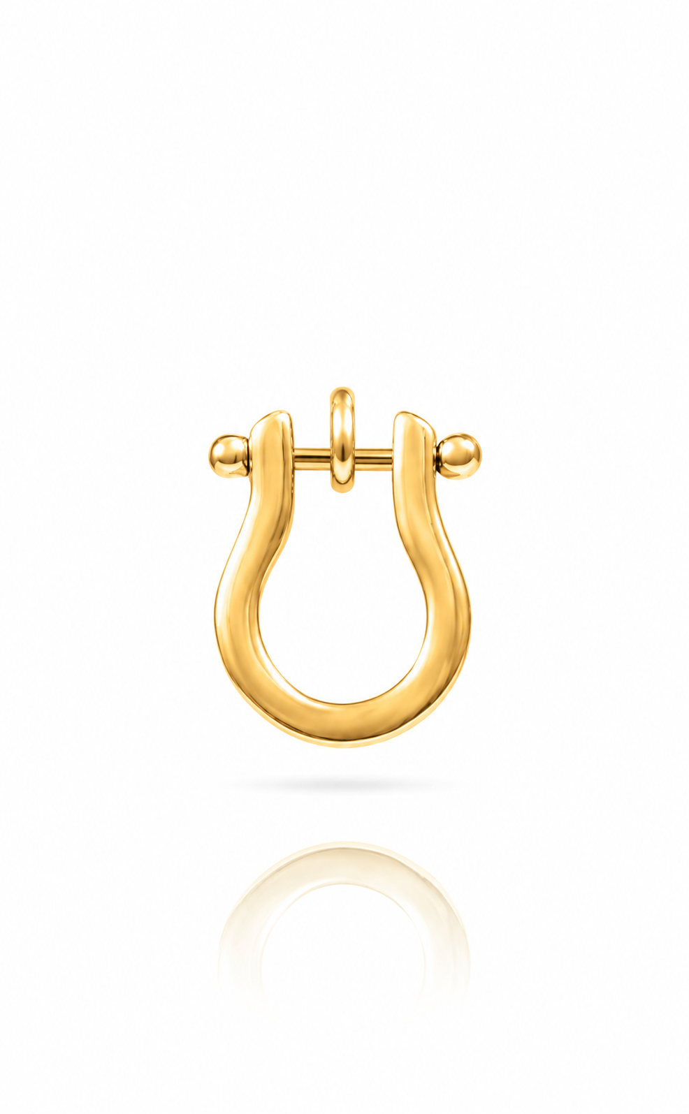 Equestrian Charm Shackle in gold by Vincent Peach