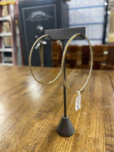 3” 4.5ct Diamond 14kt Yellow Gold Hoops