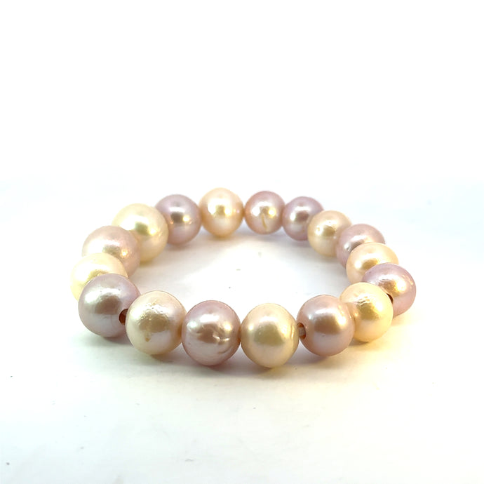 Edison Pearl Stretch Bracelet - Vincent Peach Fine Jewelry