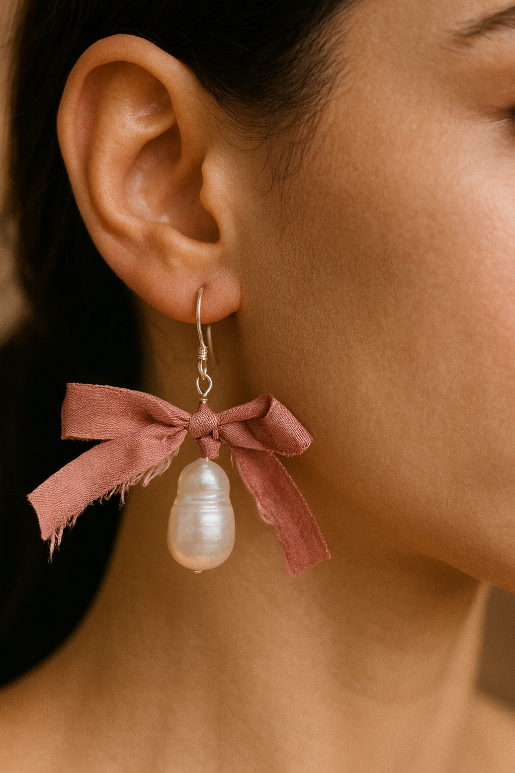 Silk Bow Earrings