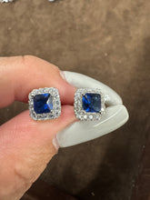 Blue Diamond Earrings - Vincent Peach Fine Jewelry