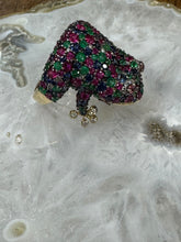 Hoppy Sapphire Frog Ring