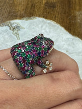 Hoppy Sapphire Frog Ring
