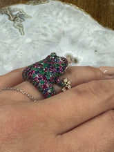 Hoppy Sapphire Frog Ring