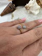 Pave Diamonds and Sapphire Ring