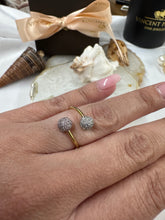 Pave Diamonds and Sapphire Ring