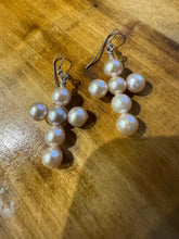 Pink Pearl Cross Earrings - Vincent Peach Fine Jewelry