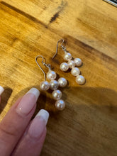 Pink Pearl Cross Earrings - Vincent Peach Fine Jewelry