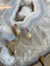 Opal  & Pink Sapphire Earrings - Vincent Peach Fine Jewelry