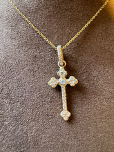 Yellow Gold Diamond Cross - Vincent Peach Fine Jewelry