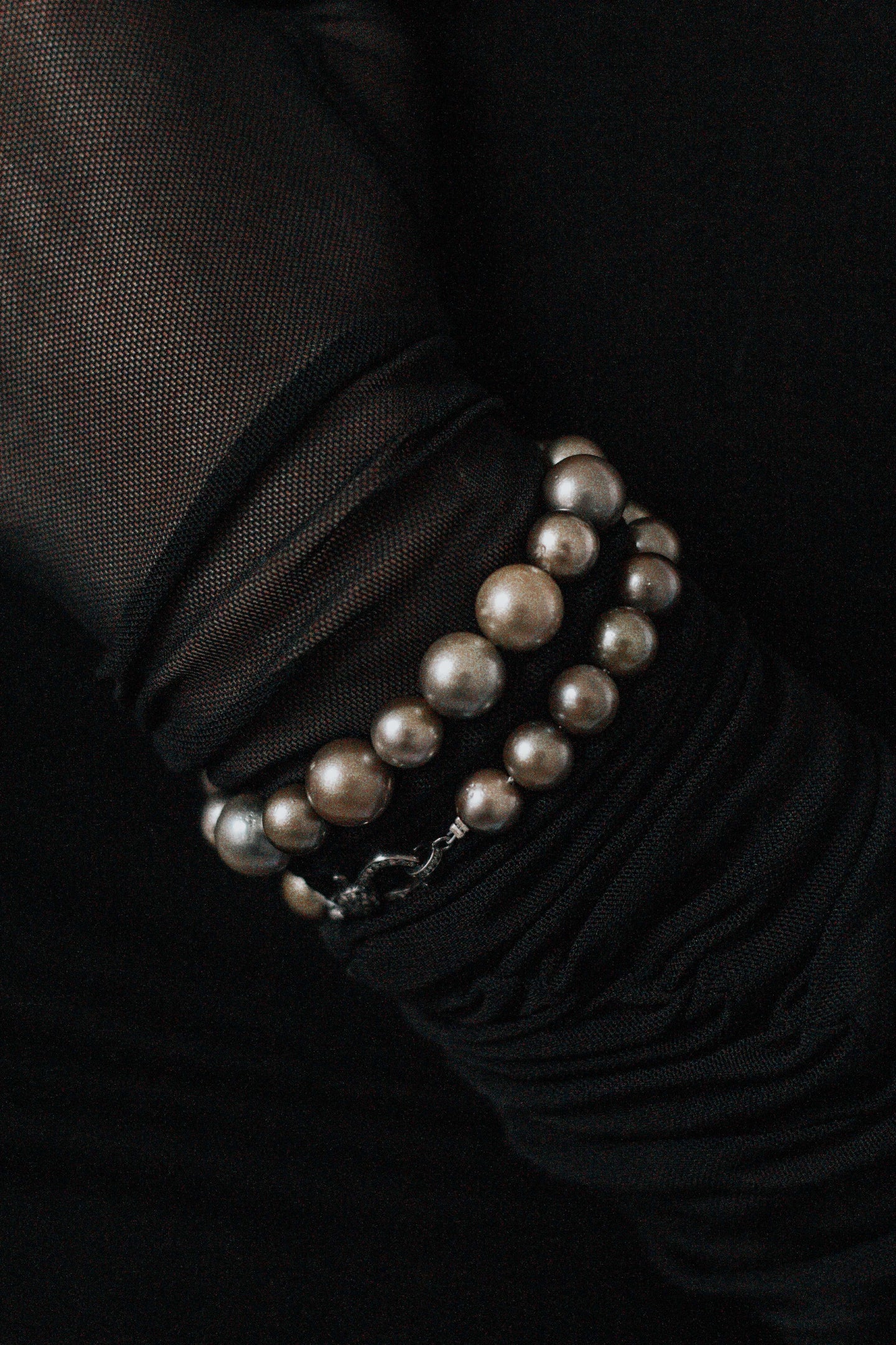Tahitian Pearl Bracelet | Diamond Clasp